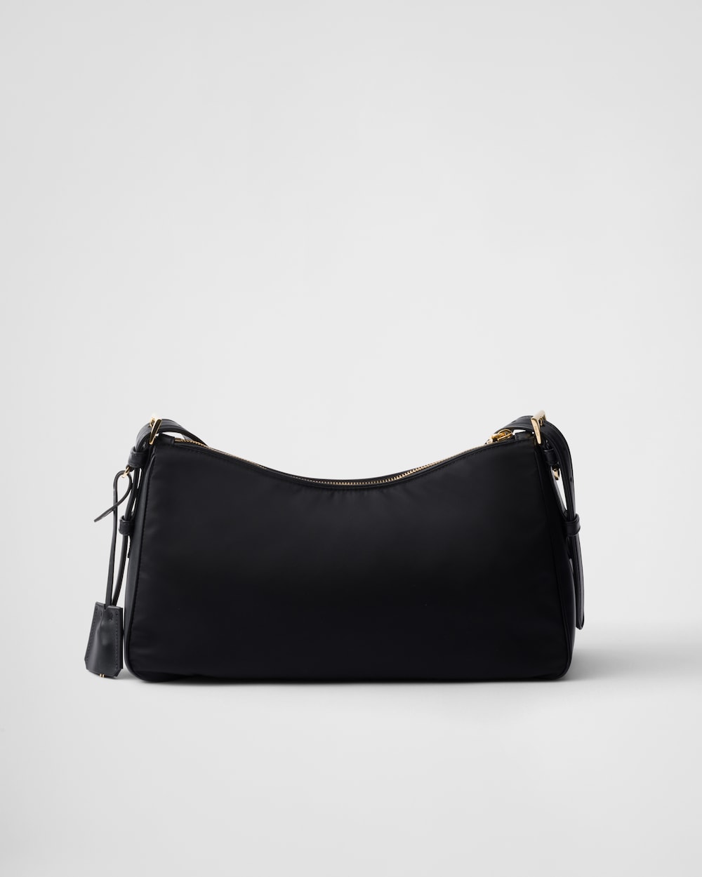 Prada Aimée Large Re-Nylon and Leather Shoulder Bag With Padlock - Image 6
